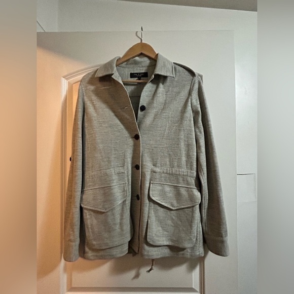Rag & Bone New York Women’s Gray O’Hara Wool Jacket - Picture 3 of 11
